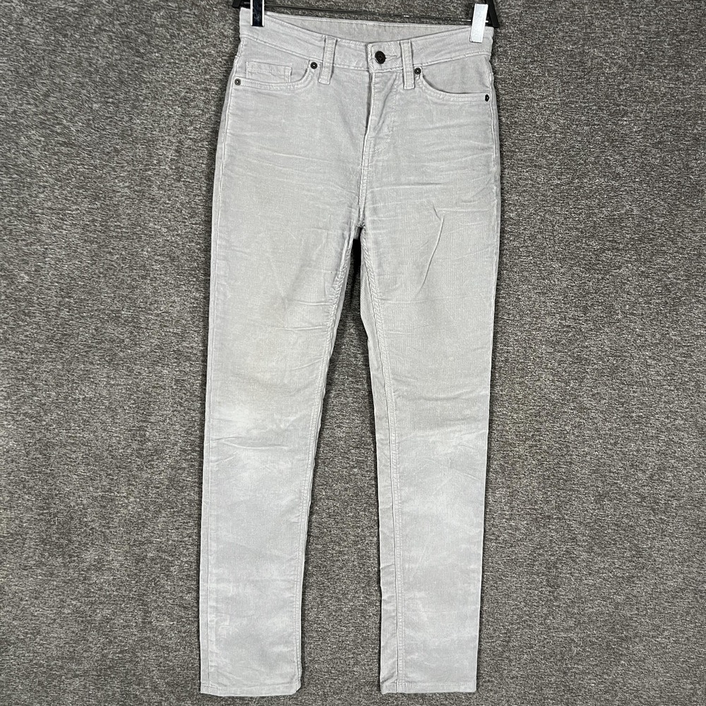 Patagonia Corduroy Pants Womens 0 Gray Organic Cotton Skinny STY55061